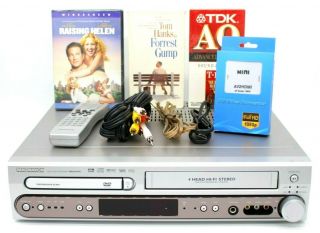 Magnavox Mrd500vr Dvd Vhs Player Combo Receiver Vcr Video Cassette Recorder
