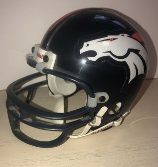 1995 Nfl Denver Broncos Riddell Football Mini Helmet - Size 3 5/8