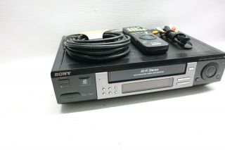 Sony SLV - M20HF VHS VCR Plus Video Cassette Recorder & Remote 3