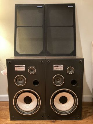Set Of 2 Vintage Pioneer Cs - G201m Floor Speakers
