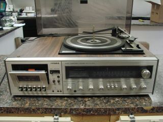 Vintage Fisher Mc - 4030c Turntable / Tape Player / Am Fm Stereo -