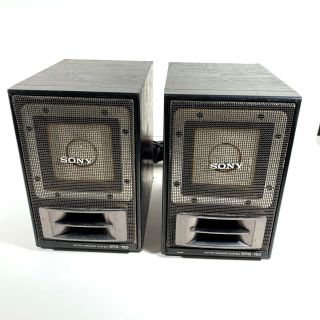 Vintage Sony Srs - 150 Amplified Active/passive Speaker System