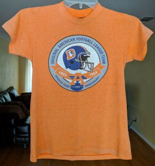 Denver Broncos Vintage Kids T - Shirt 25th Silver Anniversary 1984