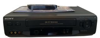 Sony Slv - N51 4 - Head Hi - Fi Stereo Vcr Vhs Player With Remote