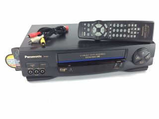 Panasonic Vcr 4 Head Hi - Fi Stereo Omnivision Model Pv - 9451 Bundle