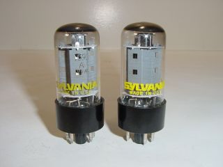 2 Vintage Nos Sylvania 7591 7591a Hh Scott Fisher Matched Amplifier Tube Pair