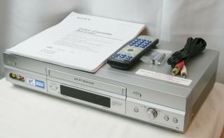 Sony Slv - N750 Vhs Hifi Video Cassette Recorder Vcr Player S - Vhs Playback