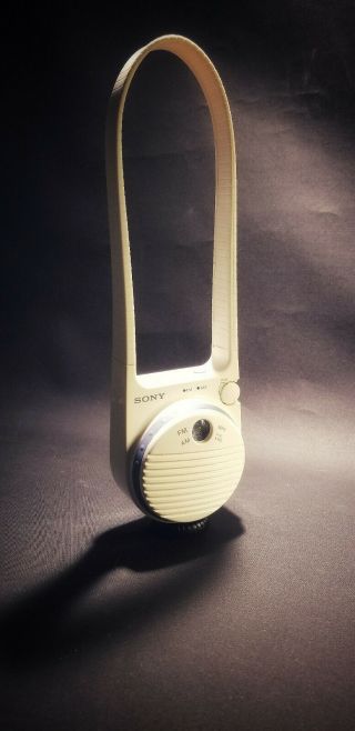 Sony Vintage 1986 Icf S78w Am Fm Shower Radio White