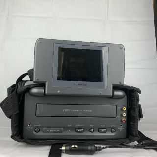 Audiovox Vbp1000 Portable Vhs Player W/screen And Case -