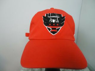 Fanatics D.  C.  United Mls Men’s Red Strapback Baseball Cap Hat Cotton Os