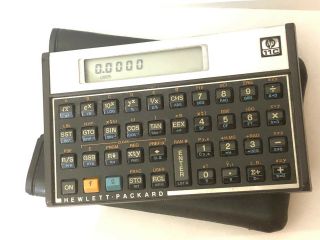 Hewlett Packard Hp 11c Scientific Calculator & Case Great