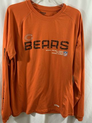 Reebok Speedwick Chicago Bears Long Sleeve Shirt Men’s Size Medium