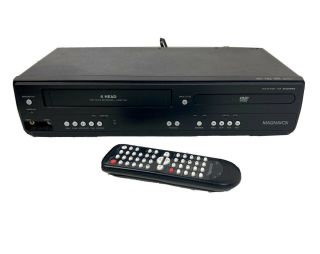 Magnavox Vcr And Dvd Player Combo Model Dv220mw9 Vhs W/ Remote
