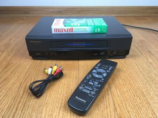 Panasonic Pv - 4651 - K Hifi Vhs Vcr Video Cassette Recorder,  Remote Japan Bundle
