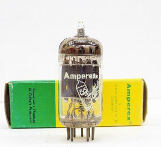 A 1959 Amperex (holland) Ecc83/12ax7 Bugle Boy W/gray Plates Tube.