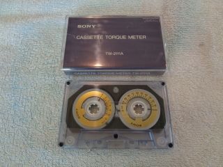Sony Cassette Torque Meter Test Tape,  Tw - 2111a
