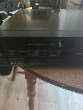 Rare Vintage Toshiba Betamax V - S443.  Powers on No tape to test.  Motor Runs 2