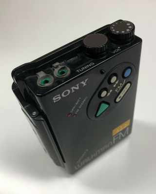 Sony Sports Walkman Wm F5 Fm Radio Vintage Black