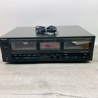 Technics Rs - Tr355 Stereo Dual Cassette Deck Hx Pro And Good