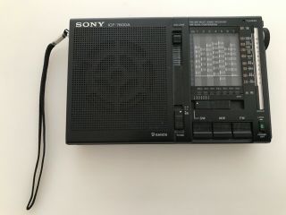 Sony Icf - 7600a Fm/mw/sw Vintage Radio Receiver Made In Japan 76mhz