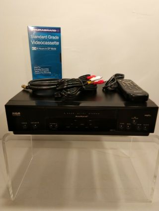 Rca Vr622hf Vcr With Remote 4 Head Hi - Fi Stereo Cassette Recorder Vhs Player