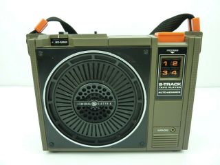 Vintage General Electric Ge Portable 8 Track Player Model No.  3 - 5505f