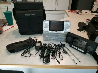 Audiovox Vbp3000 Portable Vcr Vhs Player Extra Screen Carry Case Great