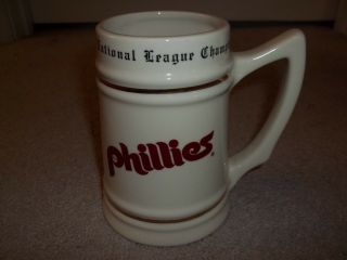 Vtg Rare 1983 World Series Philadelphia Phillies National League Champions Stein