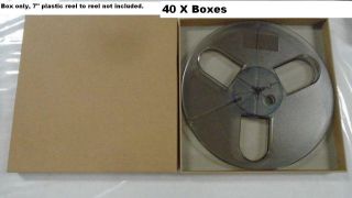 40 Acid Empty Box Case Record 45 Bag Reel To Reel Master 1/4 " Tape 7 " Inch