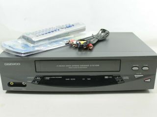 Daewoo Dv - T5dn Vcr Player Vhs Video Cassette Recorder 4 - Head Hifi