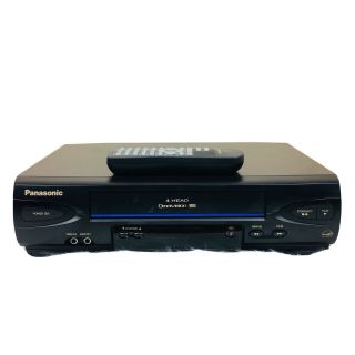 Panasonic Pv - V4022 Omnivision 4 Head Vcr Vhs Player Recorder W/remote -