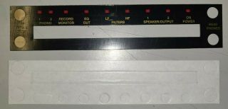 Mcintosh C32 Preamplifier Faceplate Adhesive Decal Only