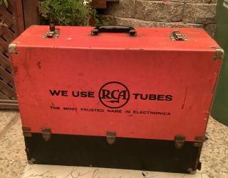 Vintage Rca Tube Caddy Tv,  Radio,  Etc Salesmans Box Over 200 Tubes