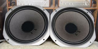 2 Yamaha Woofers From Ns - 670 Speakers Ja2501a.  Cast Aluminum Baskets,