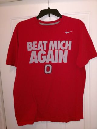 Ohio State Buckeyes Football Beat Michigan Nike T - Shirt Men 