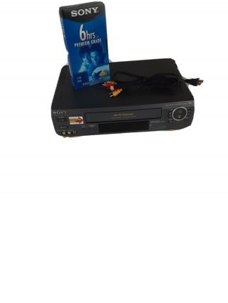 Sony Slv - Ax10 Vcr 4 - Head Hi - Fi Vhs Player Recorder Player