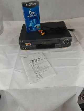Sony SLV - AX10 VCR 4 - Head Hi - Fi VHS Player Recorder Player 2