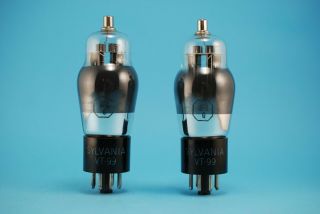 Matched Pair Sylvania 6f8g Double Triode Tubes Valves Rohres Vt - 99 38768f