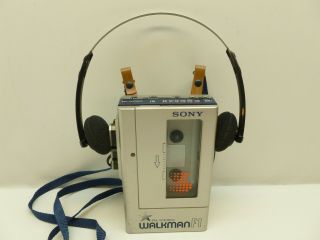 Sony Walkman Wm F1 Fm Stereo Radio Cassette Player W/ Headphones