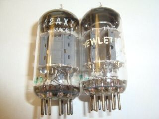 One Matched Pair 12ax7 Tubes,  By Philips Of Holland,  One Hp Label