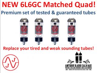 Matched Quad - (4x) 6l6gc Jj / Tesla Audio Output Tubes