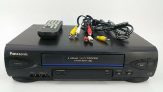 Panasonic Omnivision Pv - V4522 Vhs Vcr Player/ Recorder With Remote