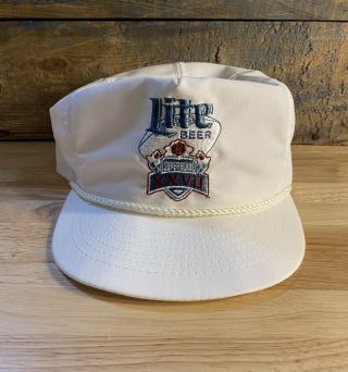 Vintage 1992 Miller Lite Beer Bowl Xxvii Buffalo Bills Dallas Cowboys Hat