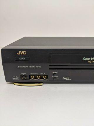 JVC HR - S4800U VCR VHS ET Player & Recorder,  AV Cord - Great 3