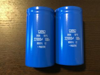 2 22000 Uf 100v Nippon Chemi - Con Capacitors For Pioneer Sx - 1050 Exact Fit