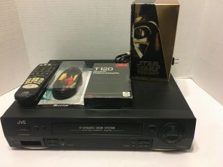 Jvc Vhs Vcr Player Hr - Dd750u Hifi Stereo Video Cassette Recorder With Remote