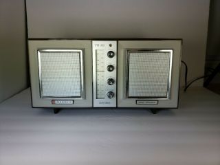 Vintage Panasonic Solid - State Dual Speaker Am - Fm Transistor Radio Model Re - 7367