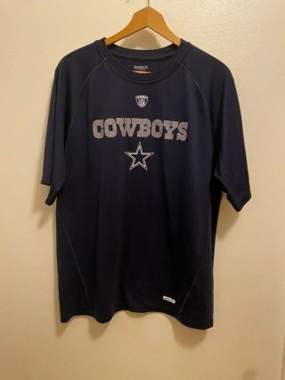 Nfl Dallas Cowboys Reebok Blue T - Shirt Men 