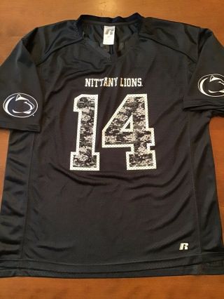 Penn State Nittany Lions 14 Printed Football Jersey Mens Large (42 - 44) Camo