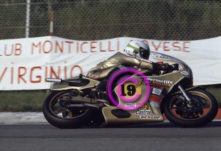 35mm Racing Slide F1 Alex George - Cagiva - Suzuki 1979 Nations Motogp